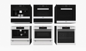 厨房烤箱电器模型效果图